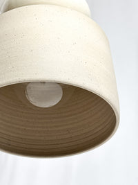 Meridian Pendant - Tan & Gloss White