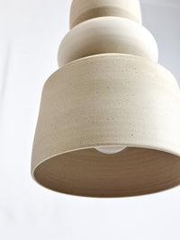 Meridian Pendant - Tan & White