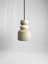 Meridian Pendant - Tan & Gloss White