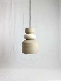 Meridian Pendant - Tan & White