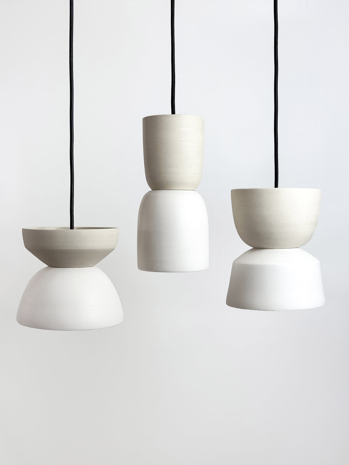 Porcelain and White / Angle Pendant