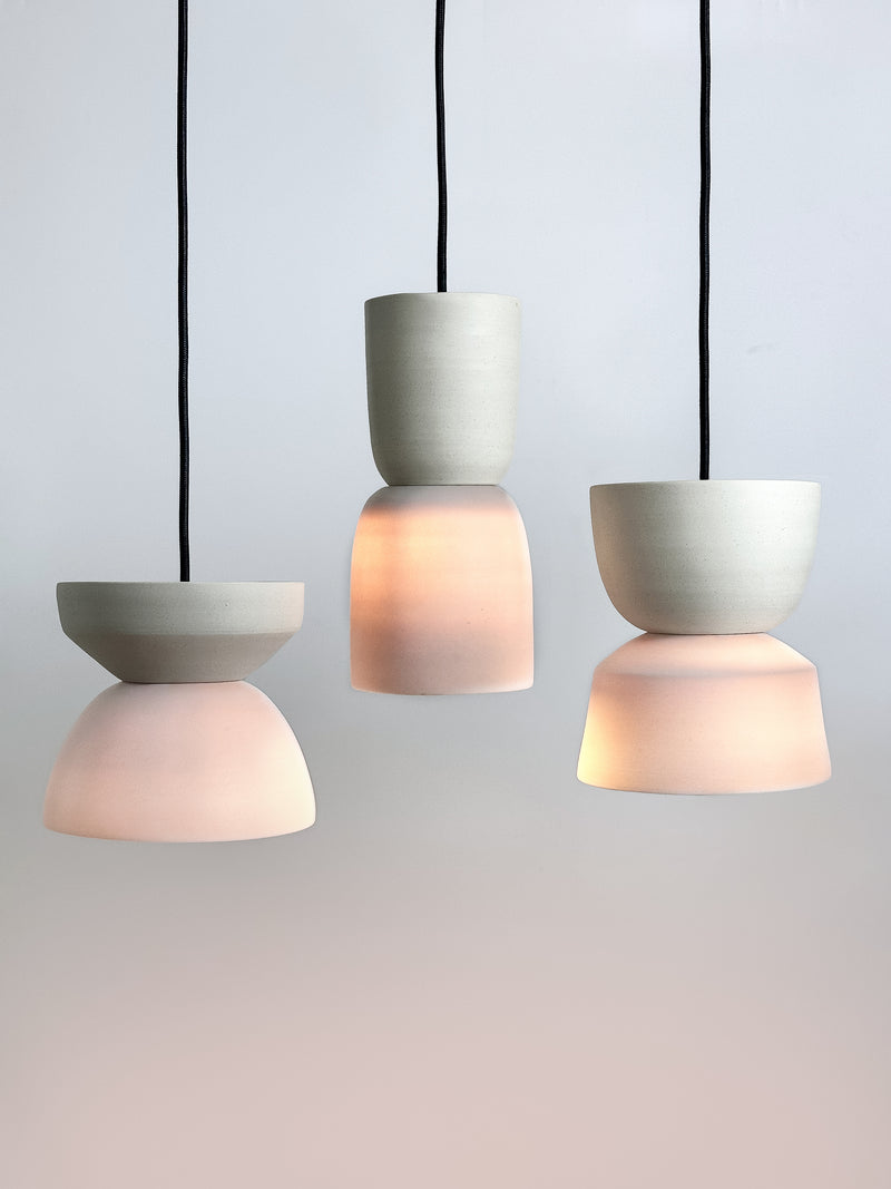 Porcelain and White / Angle Pendant