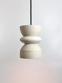 White / White Round Pendant