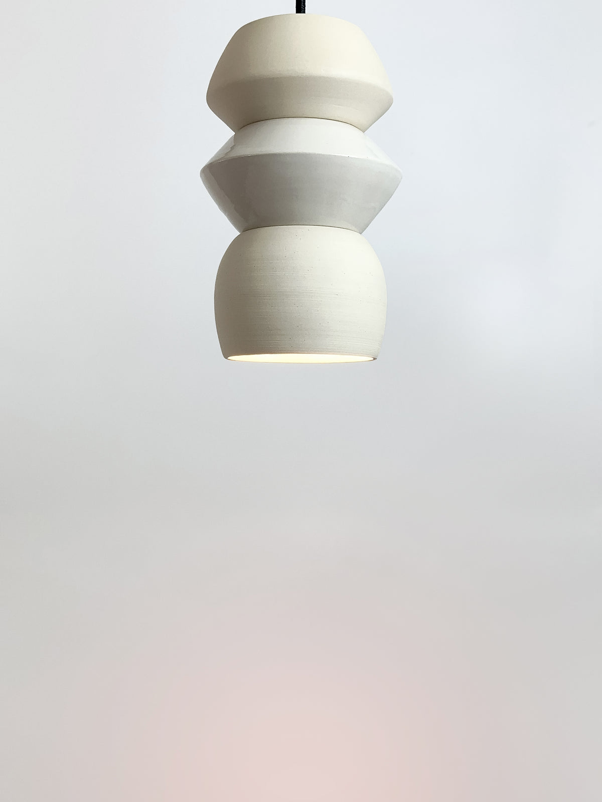 White / White Angle Pendant