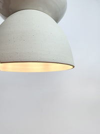 White / White Square Pendant