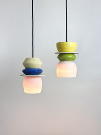 Colourful Pendant - Green / Yellow