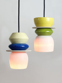 Colourful Pendant - Green / Yellow