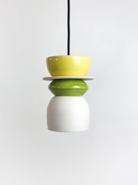 Colourful Pendant - Green / Yellow