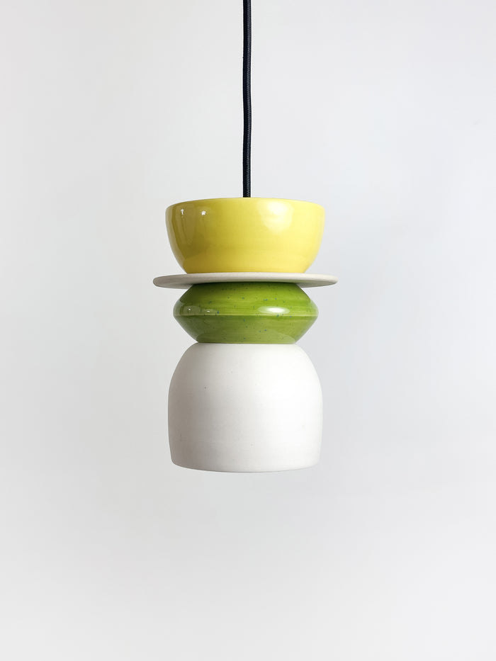 Colourful Pendant - Green / Yellow