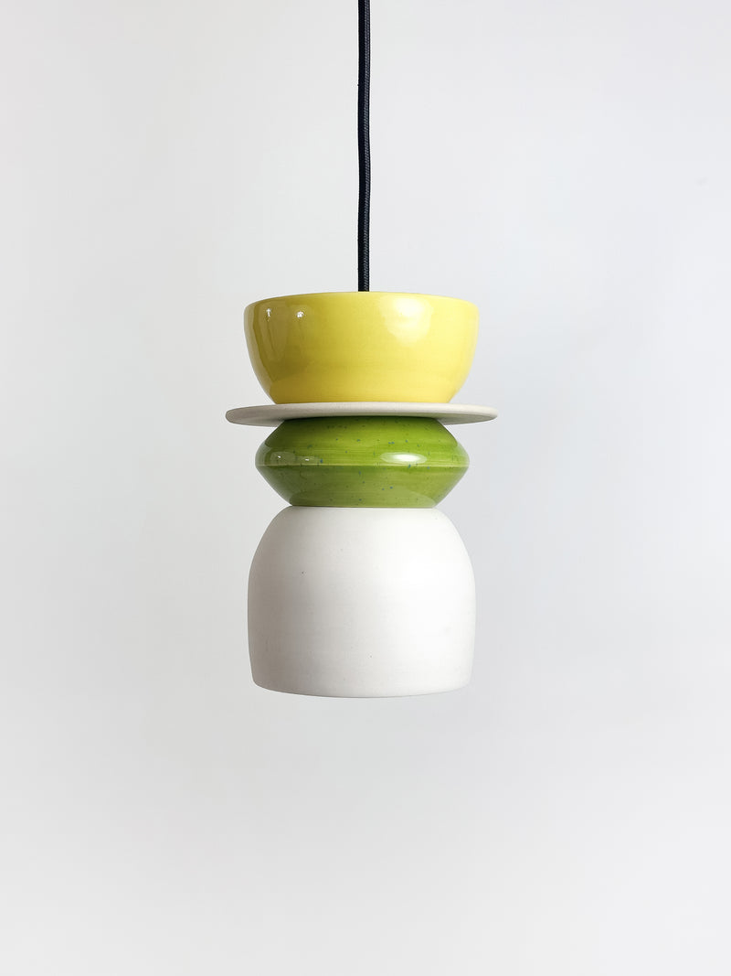 Colourful Pendant - Green / Yellow