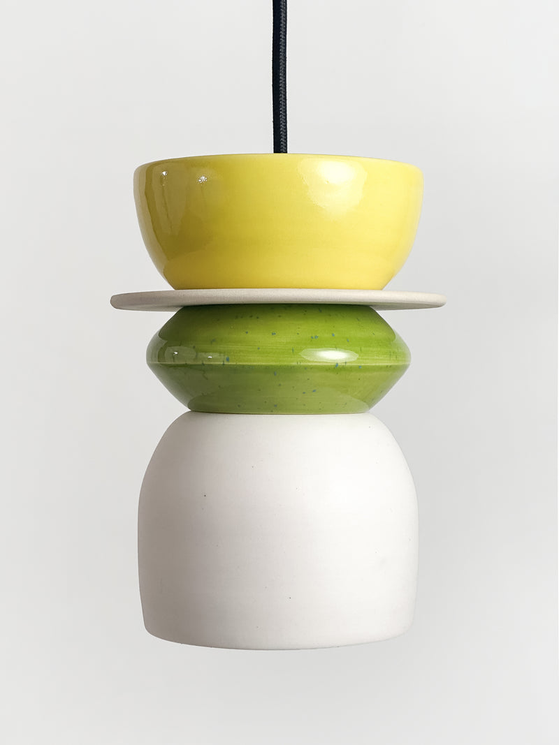 Colourful Pendant - Green / Yellow