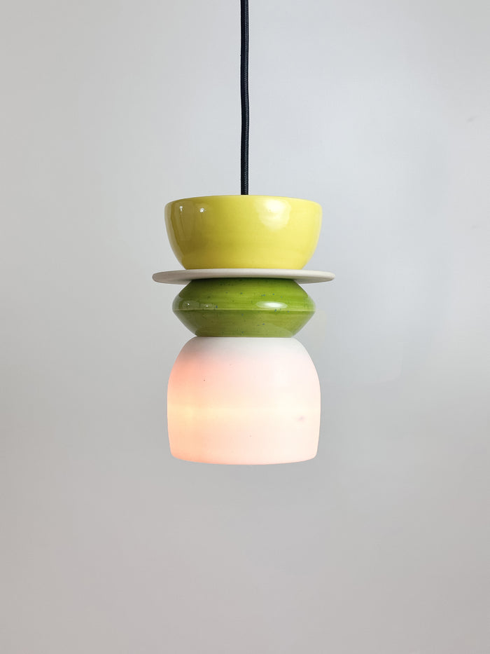 Colourful Pendant - Green / Yellow