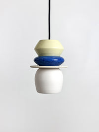 Colourful Pendant - Blue / Light Yellow