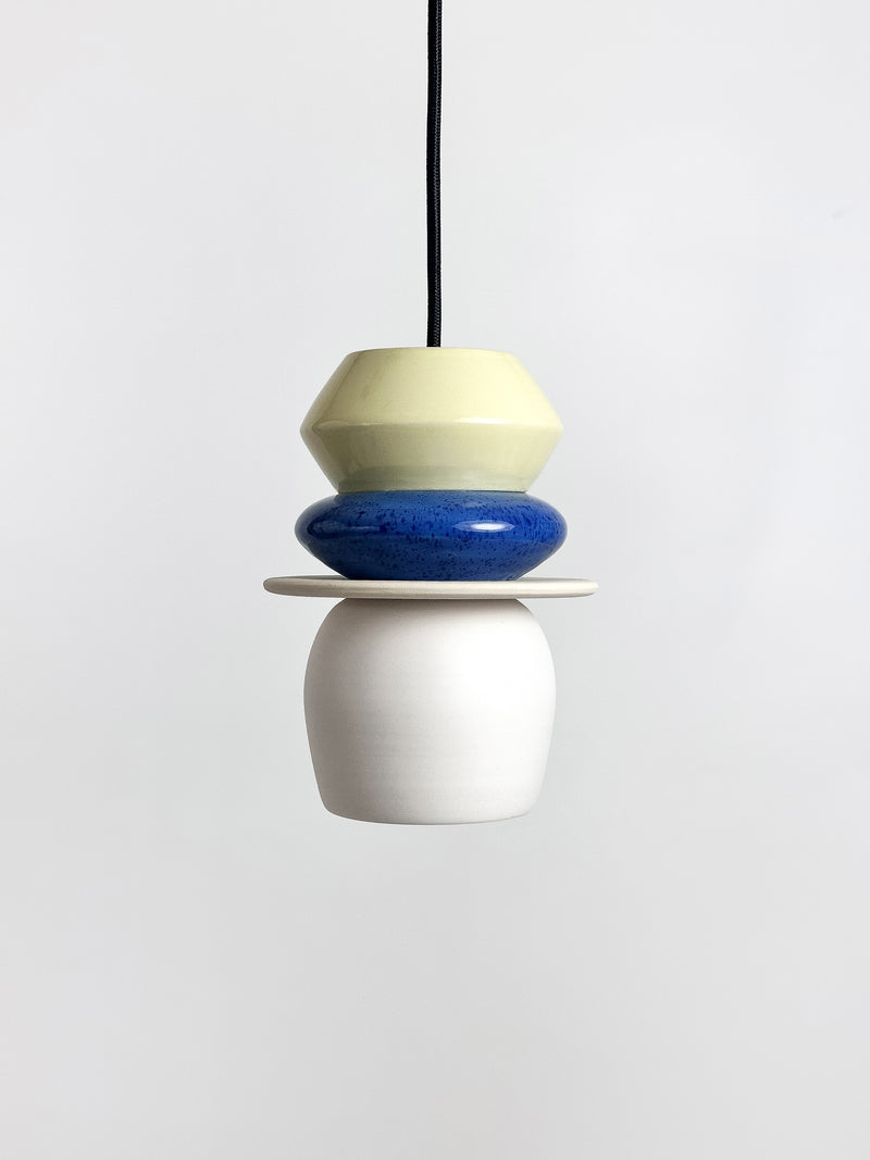 Colourful Pendant - Blue / Light Yellow
