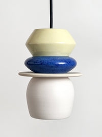 Colourful Pendant - Blue / Light Yellow