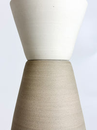 Tan / White Cone Pendant