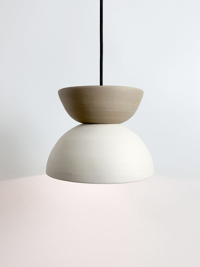 White / Tan NOVA Pendant (Seconds)